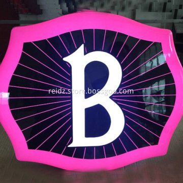 Advertising led light box with letters
